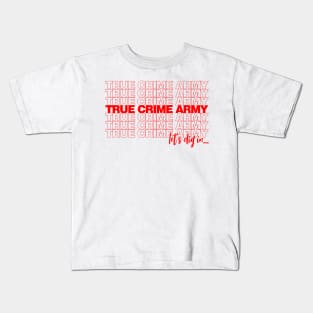 True Crime Army - Thank You Bag Kids T-Shirt